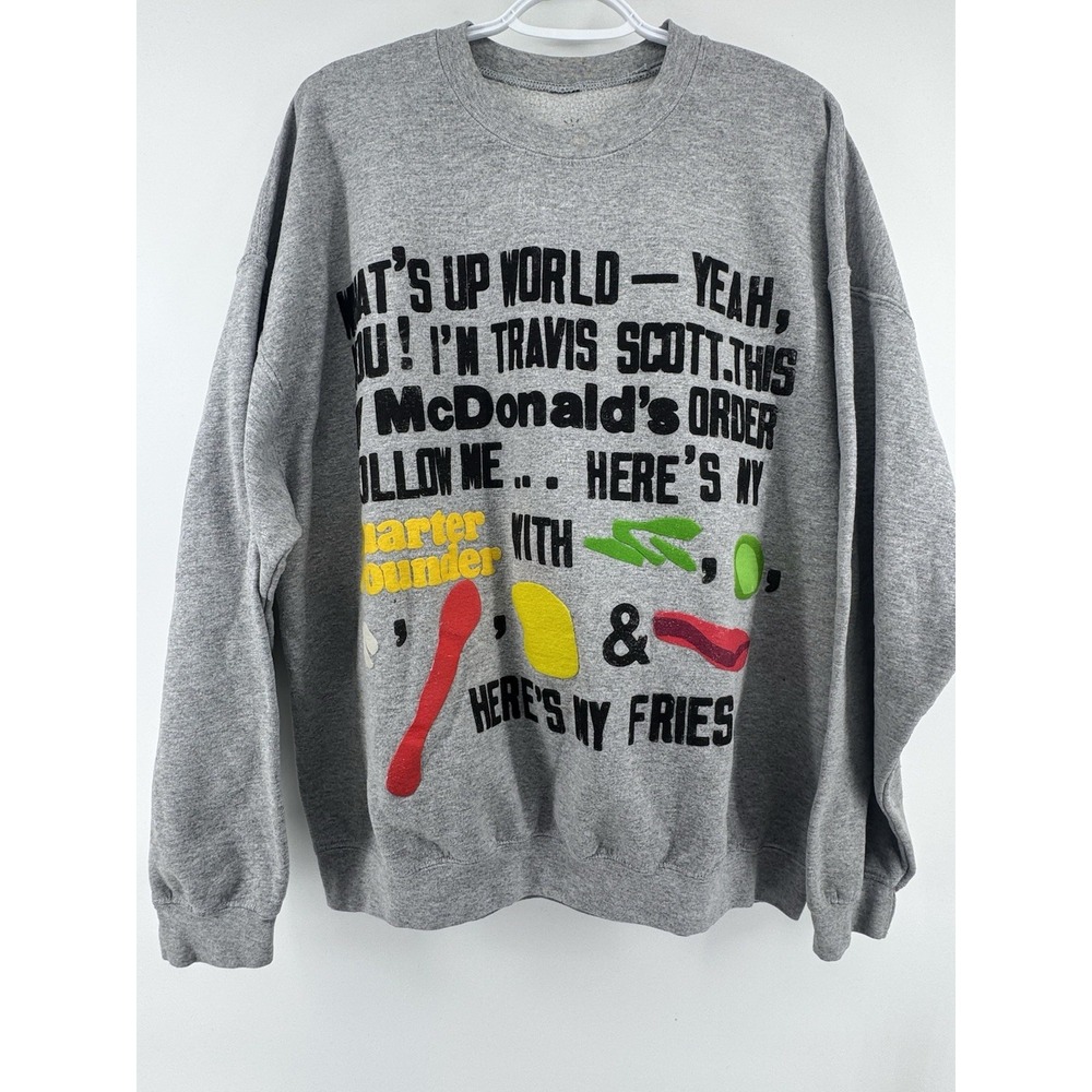 2020 Travis Scott x McDonald's Cactus Jack Sweatshirt Size L